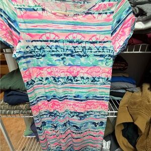 Lilly Pulitzer Pink and Blue Patterned dress
